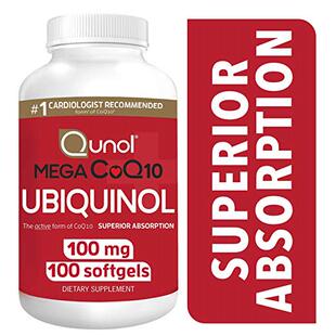 美国代购Qunol Mega Ubiquinol 100mg CoQ10, Superior Absorptio