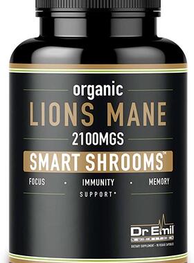 Organic Lions Mane Mushroom Capsules - 2100 mg Max Capsule D