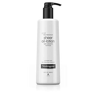 Neutrogena Moisturizing Sheer Body Oil-Lotion, Lightweight &