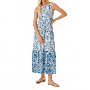 度假长裙 Pulitzer女士连衣裙显瘦舒适雪纺印花夏季 代购 Lilly