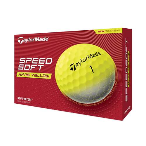 海外代购Taylormade高尔夫球爆发速度击球距离高可视黄软手感