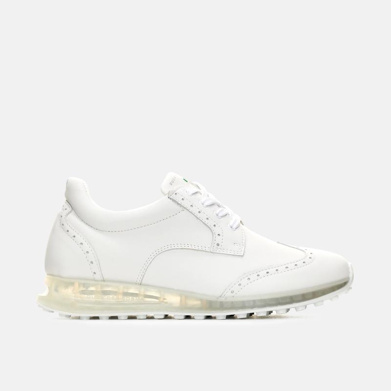 Duca del Cosma高尔夫鞋女舒适防滑轻便耐用白色防水中等宽度