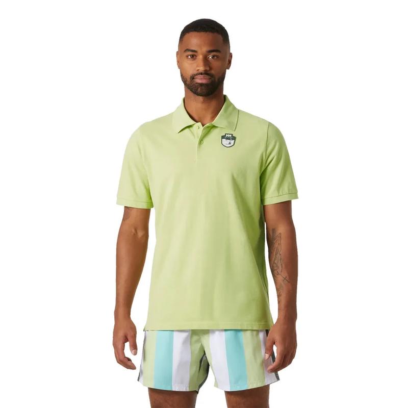 Helly Hansen/海丽汉森男式速干T恤短袖黄衣印花透气舒适面料