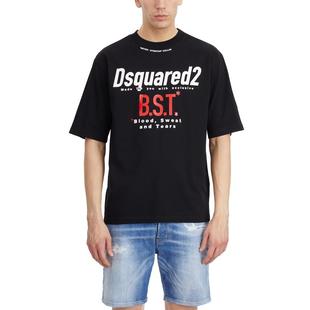 夏装 Dsquared2宽松版 T恤休闲百搭基础款 男士 短袖