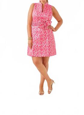 代购Lilly Pulitzer女士连衣裙显瘦修身印花收腰夏季约会短裙