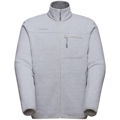 代购Mammut男士运动夹克保暖防风透气易穿脱灰色拉链领口