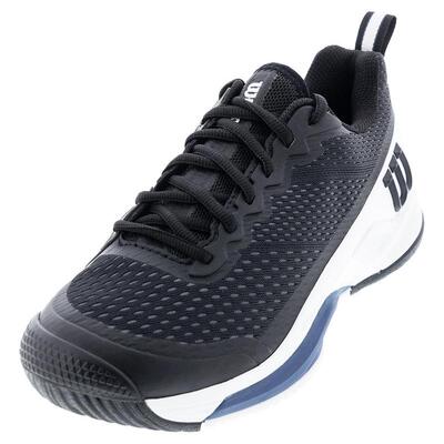 代购Men's Rush Pro 4.5 Tennis Shoes Black and Ensign Blu