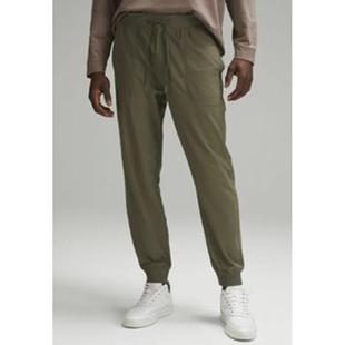 lululemon 休閑戶外防風速干男裝 寬松直筒褲 露露樂蒙運動中長褲