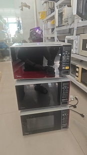 二手美的微波炉M1-L213C 按键玻璃盘款，