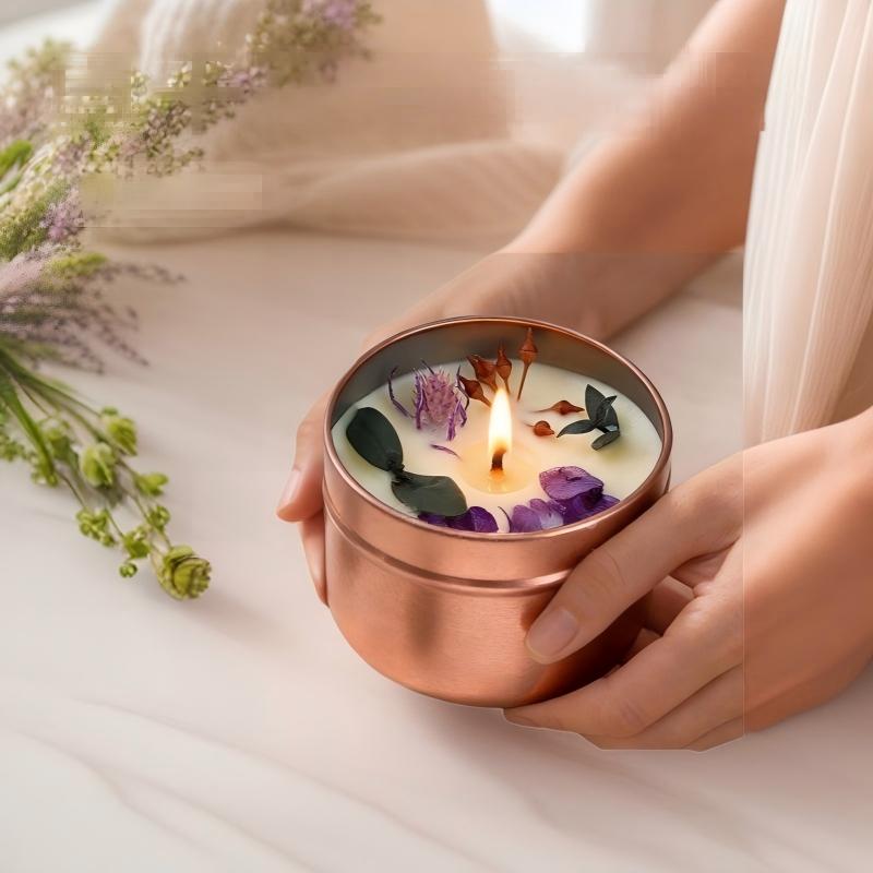 奥瑞美干花香薰大豆蜡蜡烛