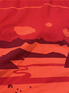 39包邮定位长度65cm马年新年款红色反面绒 定位宽幅139cm