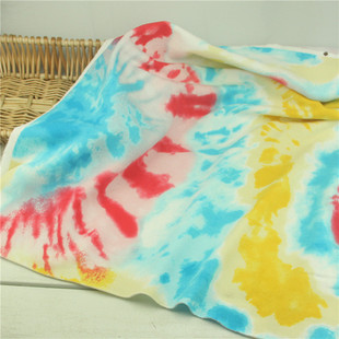 面子全棉反面绒布料秋冬卫衣裤套头衫面料套装 彩色渲染 半米价