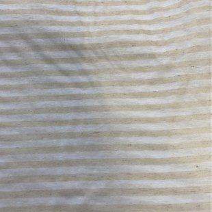 包邮 浅黄 汗布 条纹 宽幅125cm