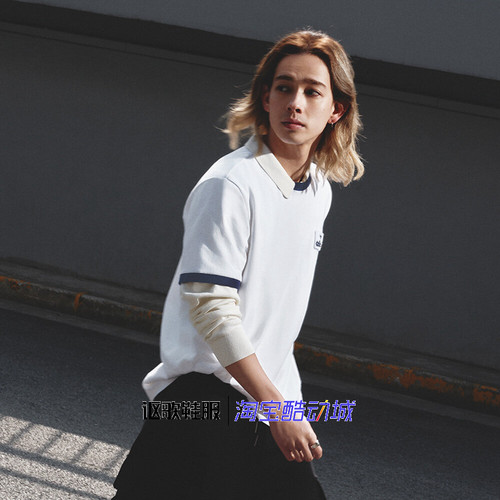 阿迪达斯男子纯棉运动短袖T恤