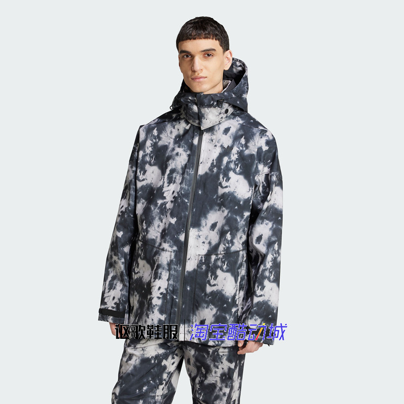 阿迪达斯三叶草男子秋季新款防水防风印花运动休闲夹克外套IZ4851,运动服/休闲服装,运动茄克/外套,淘宝优惠券,粉丝福利购,淘宝优惠卷