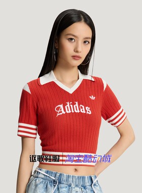 阿迪达斯三叶草女子短袖POLO衫