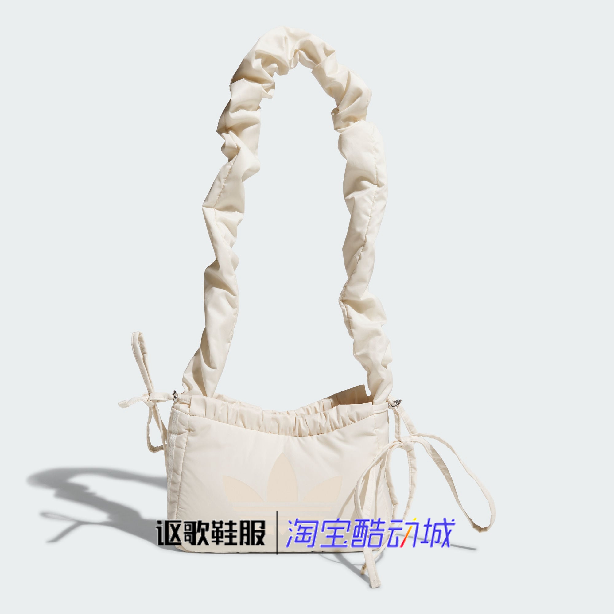 阿迪达斯三叶草女荷叶边斜挎包