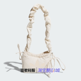 户外荷叶边可调节休闲单肩斜挎包KF2667 阿迪达斯三叶草女子新款