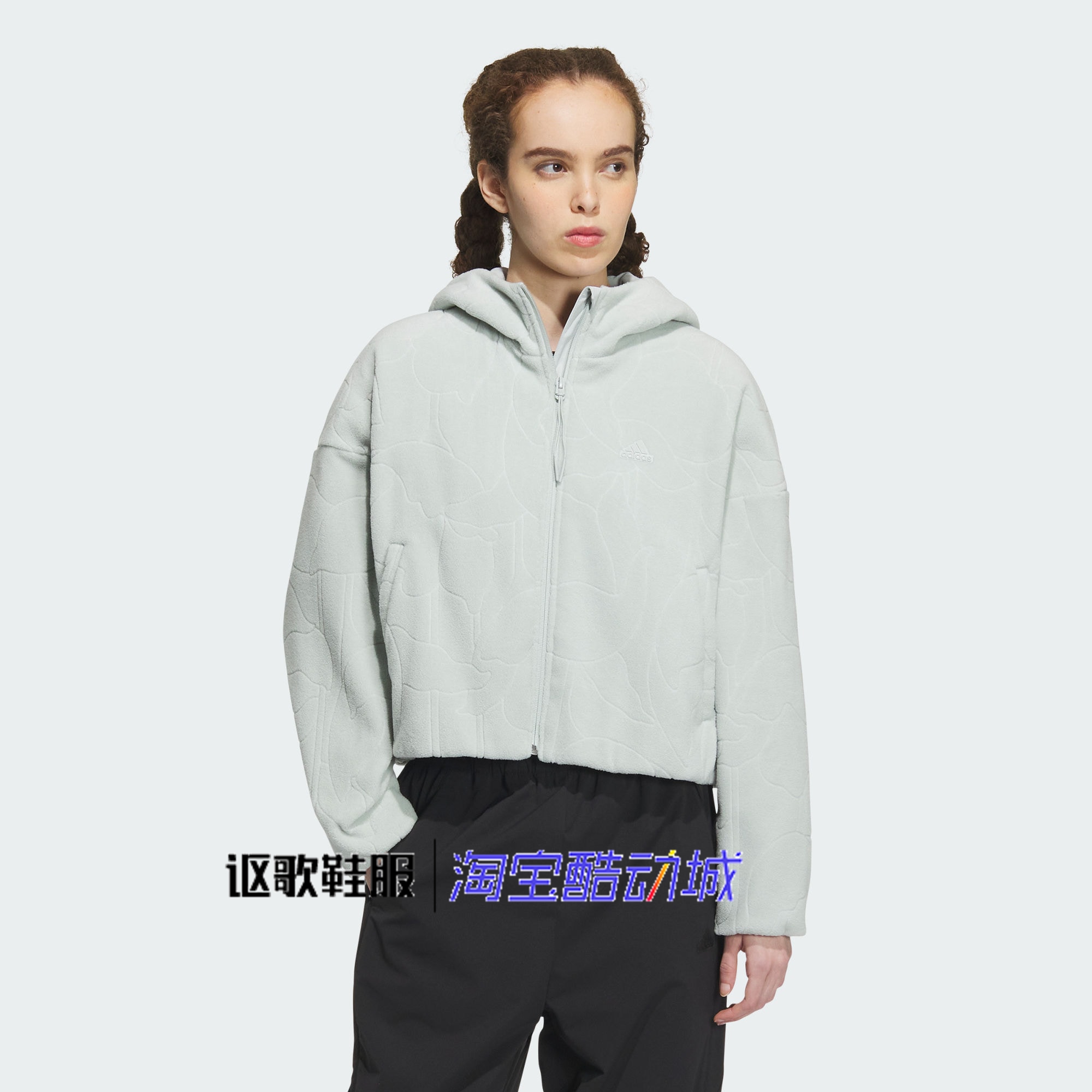 阿迪达斯女子休闲保暖夹克外套