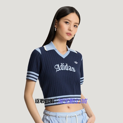 阿迪达斯三叶草女子短袖POLO衫