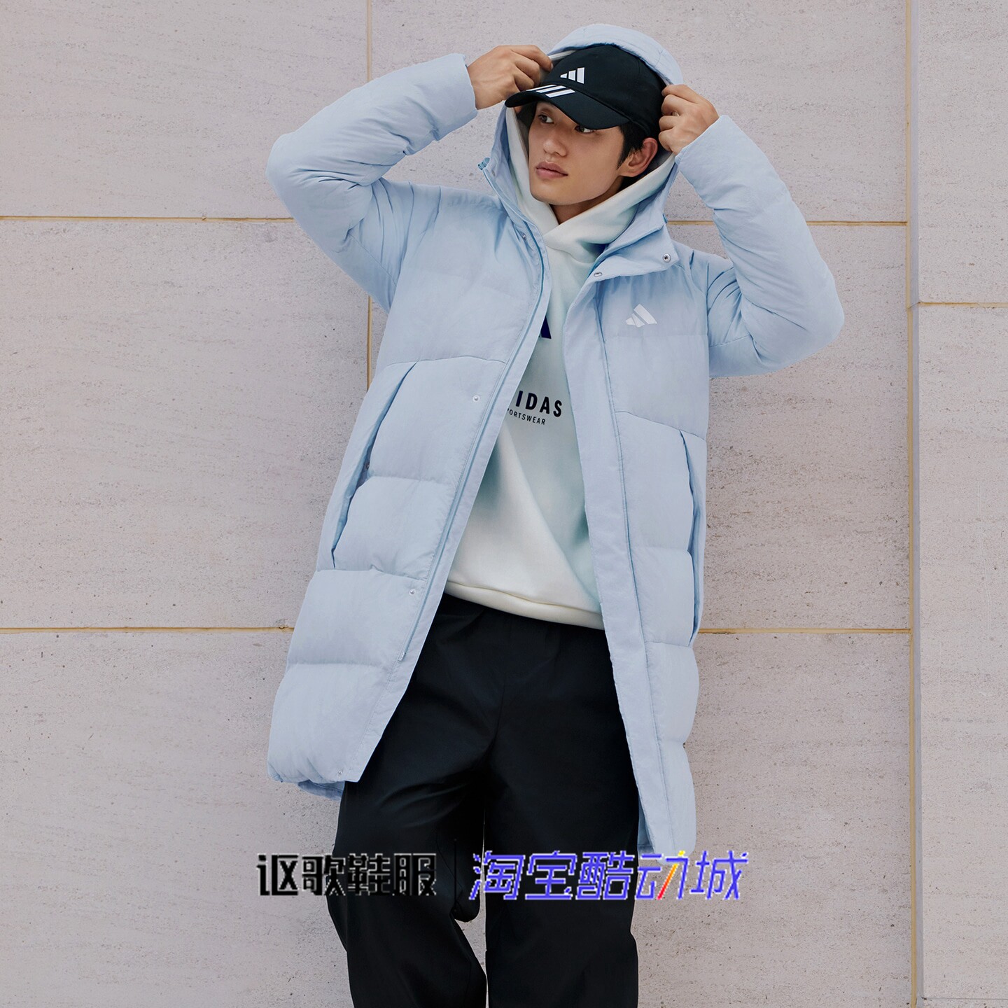 阿迪达斯男女新款拒水防风保暖长款百搭连帽运动休闲羽绒服KS6482,运动服/休闲服装,运动羽绒服,淘宝优惠券,粉丝福利购,淘宝优惠卷