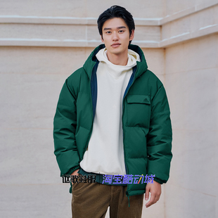 阿迪达斯男女冬季 舒适百搭双面穿宽松运动休闲羽绒服KQ5542 新款