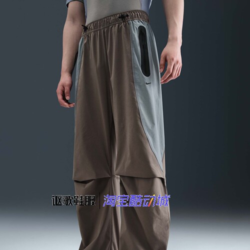 耐克男子可束脚直筒百搭休闲长裤