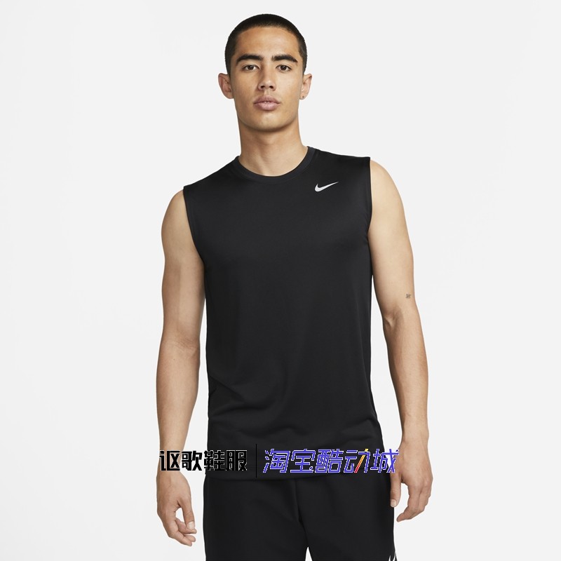 耐克男子夏季新款训练健身舒适透气运动休闲圆领背心DX0992-010,运动服/休闲服装,运动T恤,淘宝优惠券,粉丝福利购,淘宝优惠卷