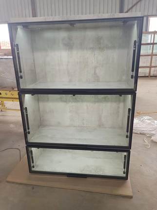 定制液压杆上翻门手办柜 乐高gk雕像柜 规划展示柜实木模型柜设计