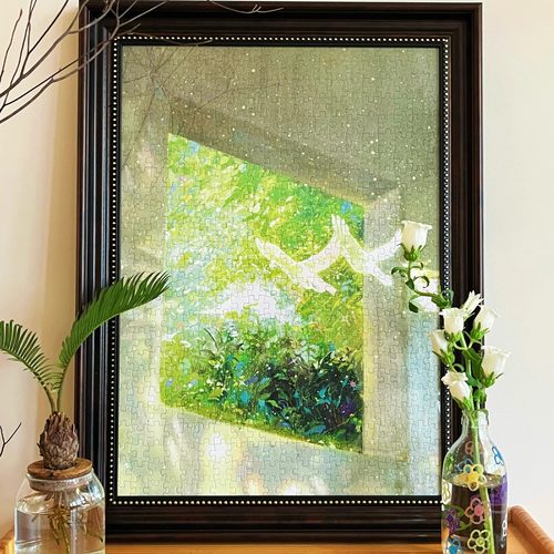 【一隅春光】Utopiece拼图500p满天星细闪插画师联名礼物解压治愈