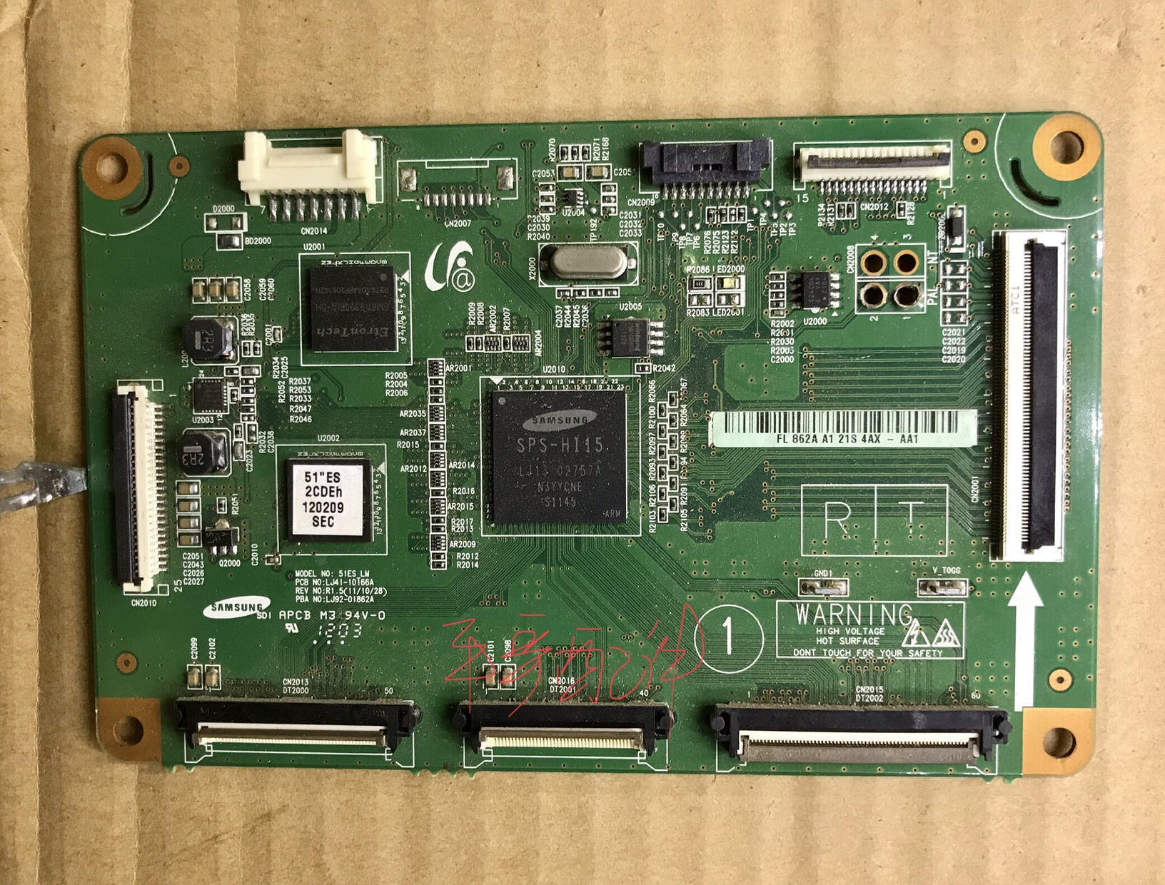 三星PS51D6900DR逻辑板LJ41-09390A长虹3d51a9000i lj41-10166a