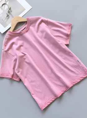 120-170 IX* 女男童短袖T恤夏季圆领宽松休闲上衣纯棉中大童装潮