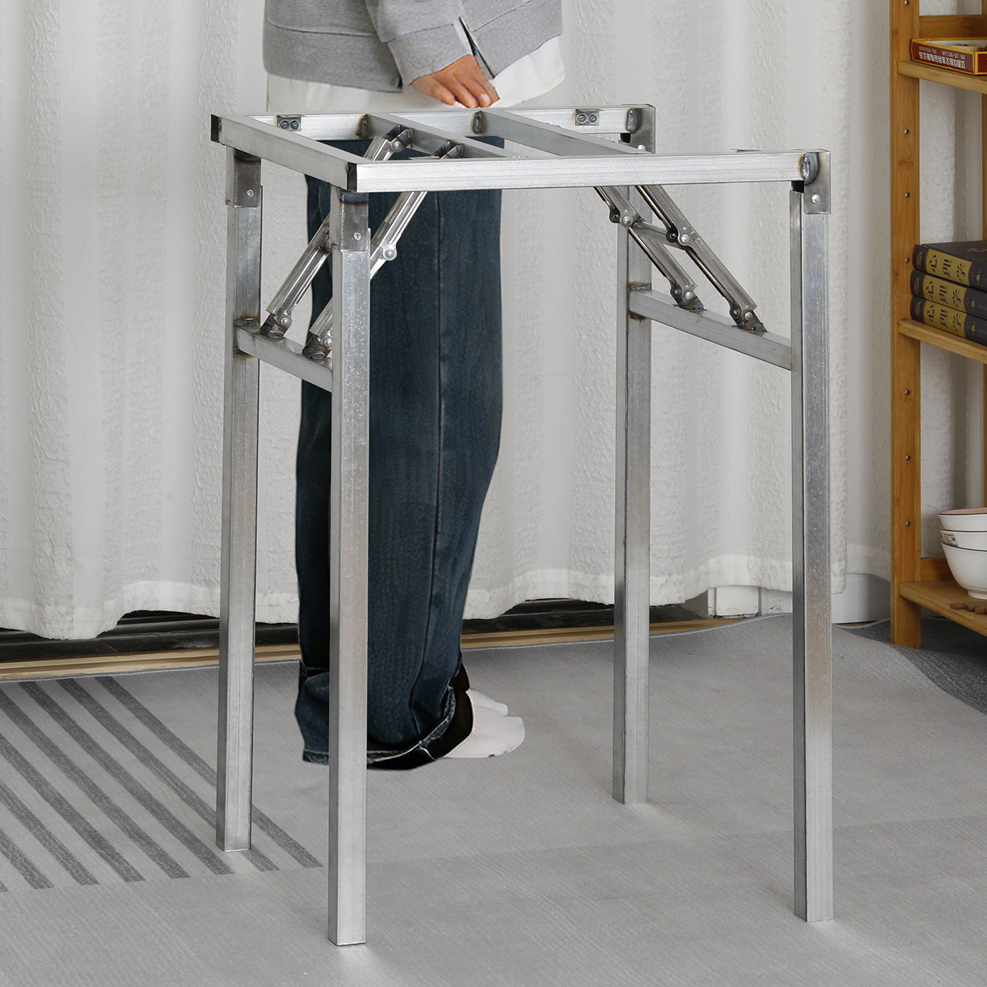 加高可折叠桌架 桌子腿支架 铁桌腿 桌面支撑架餐桌桌脚 餐台架子,商业/办公家具,台脚台架/家具支架,淘宝优惠券,粉丝福利购,淘宝优惠卷