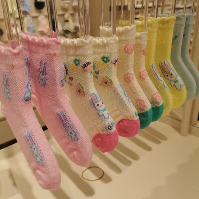 小黑托昵儿童袜子春夏薄款