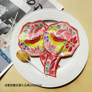 DENMAS丹玛仕冻干草莓味哈密瓜味果芯棒棒糖小红书同款 结婚喜糖