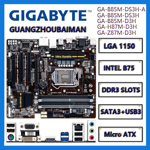 Gigabyte/技嘉b85mDDR34内存槽