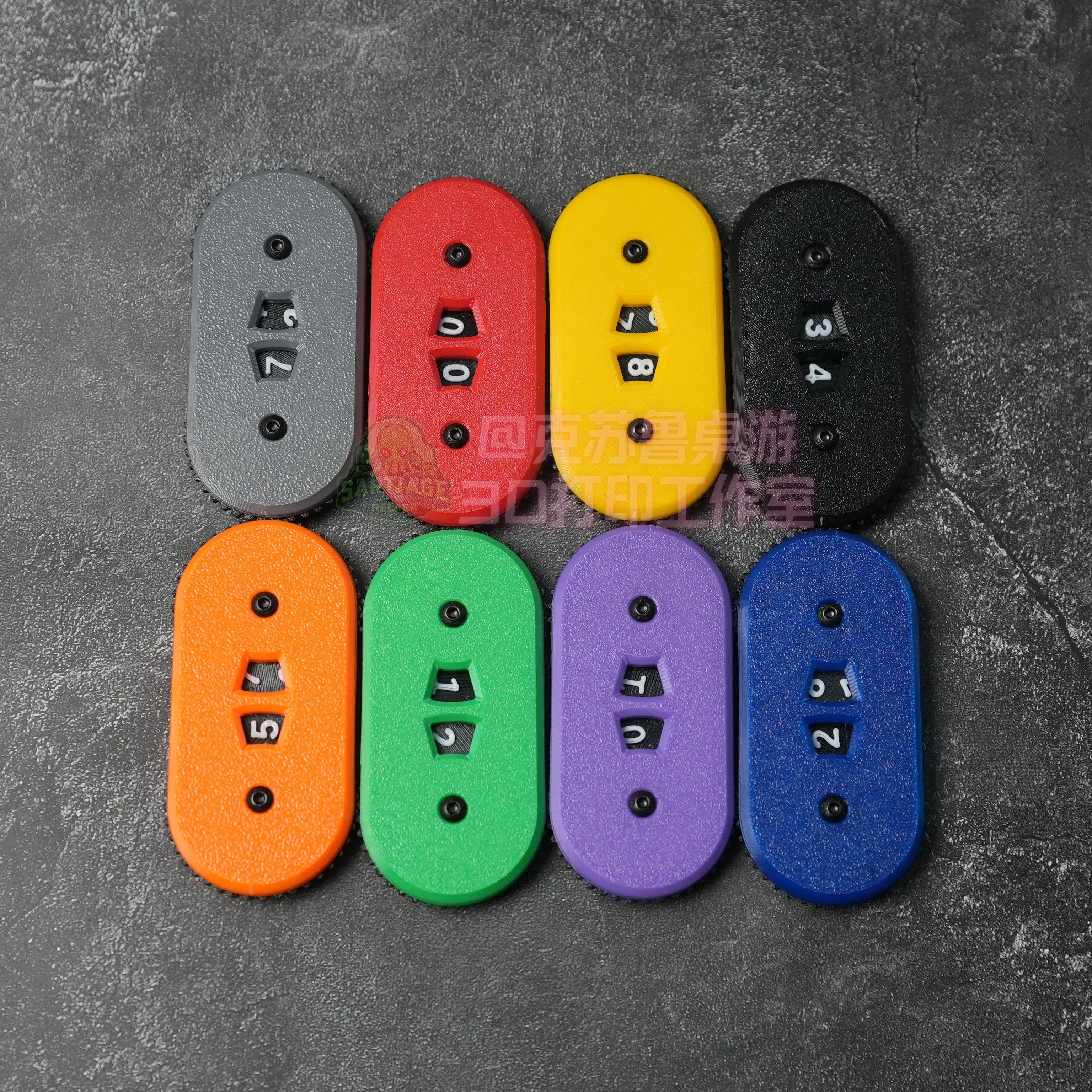 3D打印血量记牌器计算器轮盘战锤