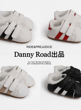 冬季宝宝鞋棉鞋加绒小白鞋运动鞋防滑软底男女宝0-1岁保暖贝壳头