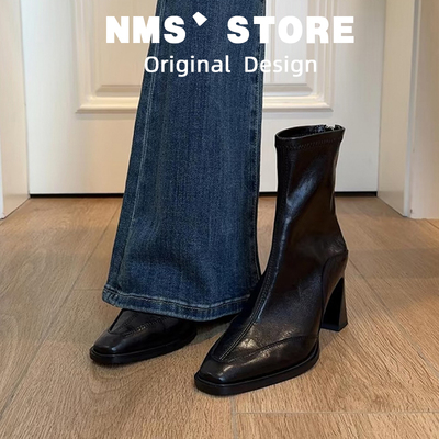 瘦瘦靴气质高跟洋气小靴子