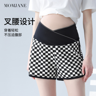 薄款 夏季 五分裤 阔腿裤 子 孕妇短裤 不勒肚子小个子裤 外穿宽松休闲裤