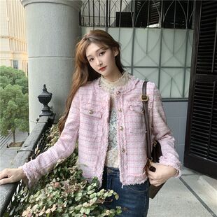 新版短外套女秋冬潮ins高级感炸街小香风气质百搭显瘦开衫小外套