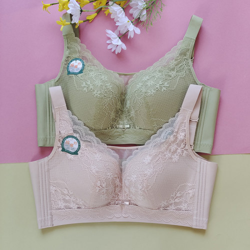 全罩杯大胸按摩无钢圈上托内衣