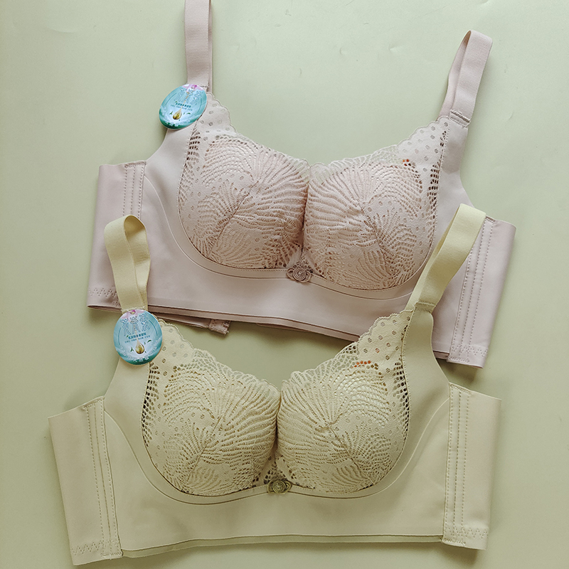 小胸厚款婴儿棉柔软上托聚拢调整文胸收副乳平胸显大蕾丝性感内衣