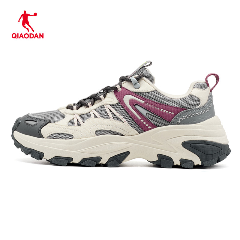 乔丹2026秋冬款女子户外徒步登山鞋软底轻便运动鞋QDF192264902G