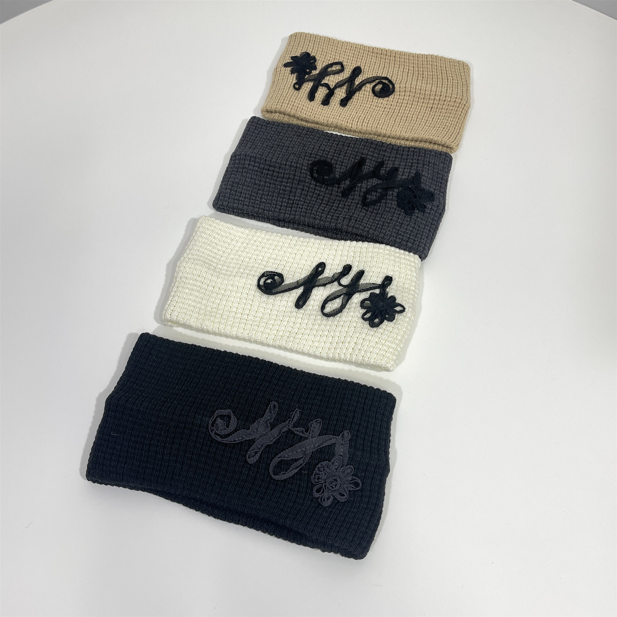 春夏新款韩国东大门代购个性花朵装饰时尚洋气针织发带发饰头带女