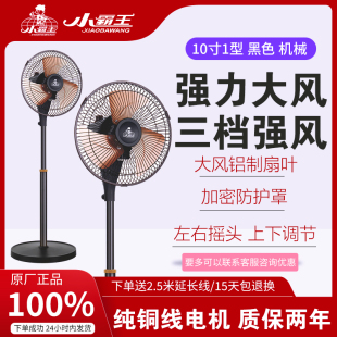 小霸王家用立式落地扇小型强力电风扇学生宿舍大风力强力10寸12寸