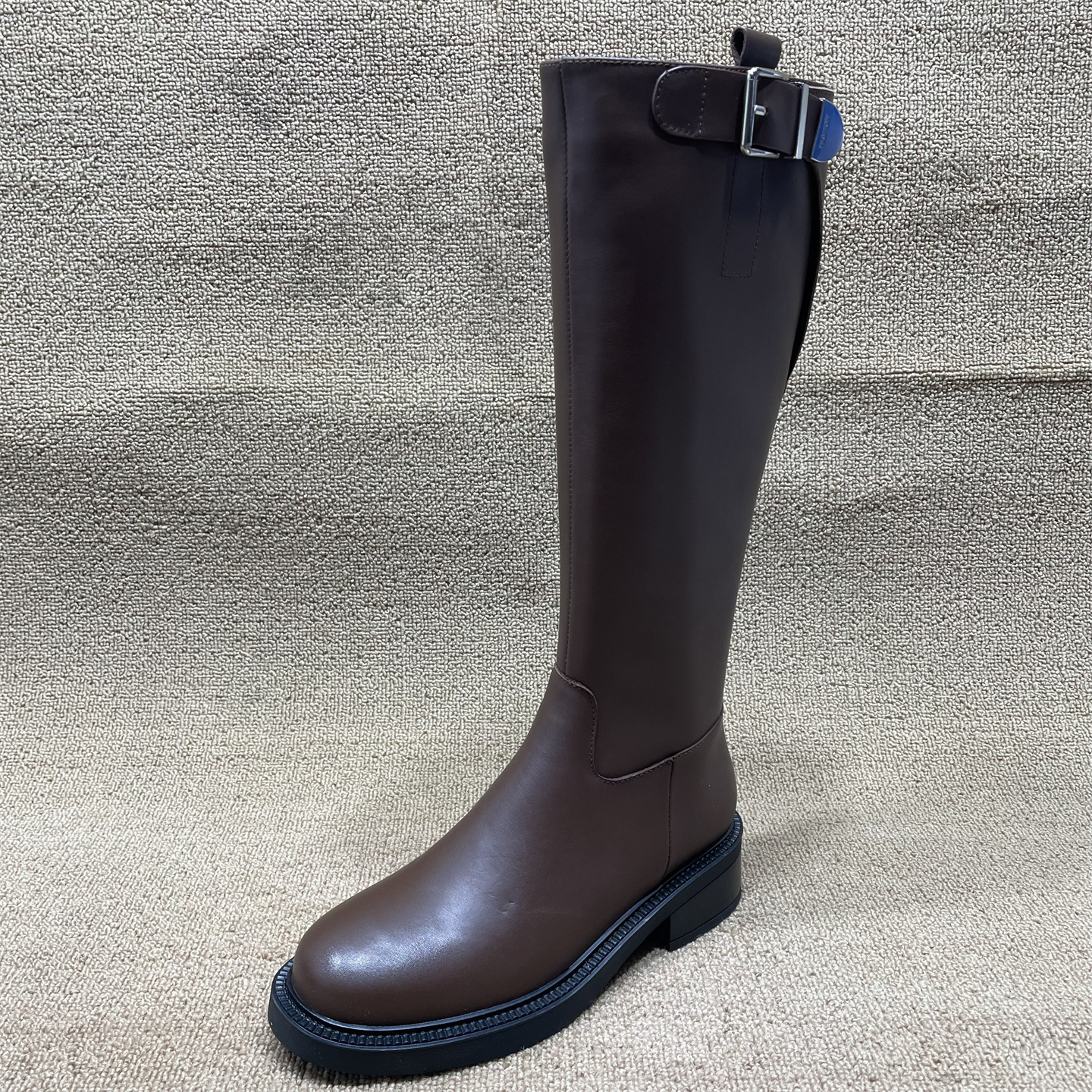 断码处理加绒骑士靴长靴女冬季款