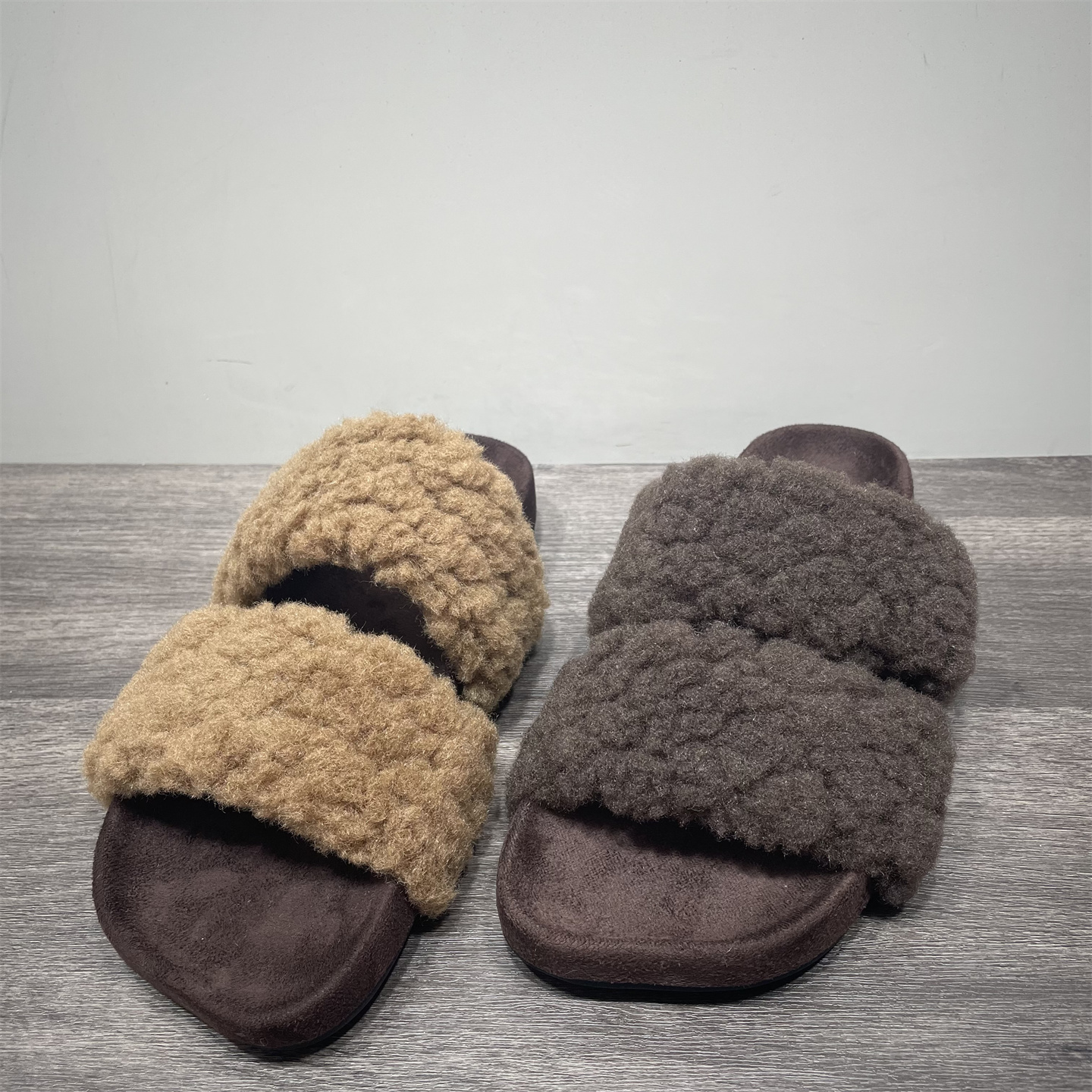 断码处理网红平底毛毛鞋女鞋子