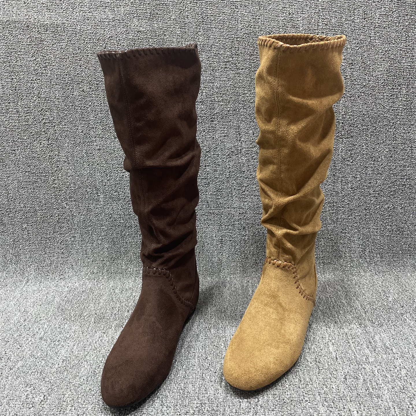 断码处理平底长靴女冬季加绒