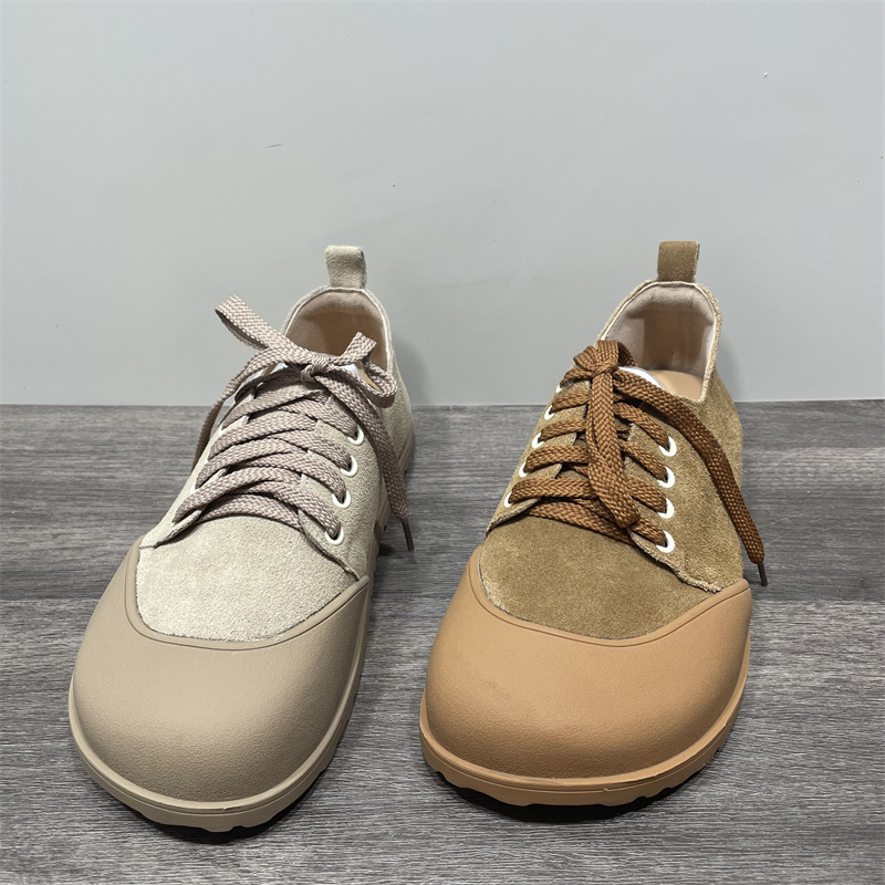 断码处理复古系带真皮勃肯鞋女